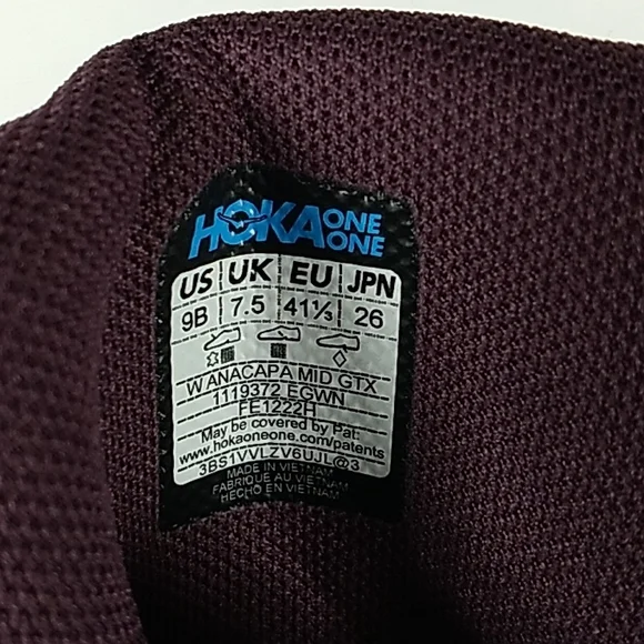 New' Woman Hoka Anacapa Elderberry Grape Size 9B Walking Boots. - Picture 7 of 7